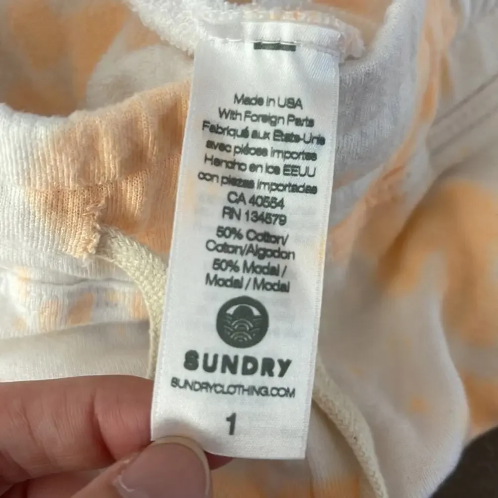 Women's Cream Tie-Dye Lounge Shorts